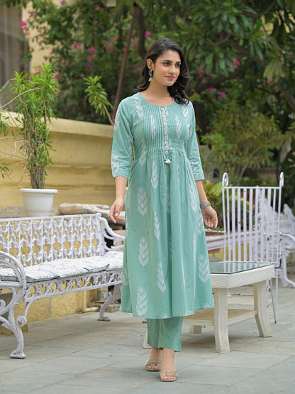 Mintleaf Aura Cotton Suit Set