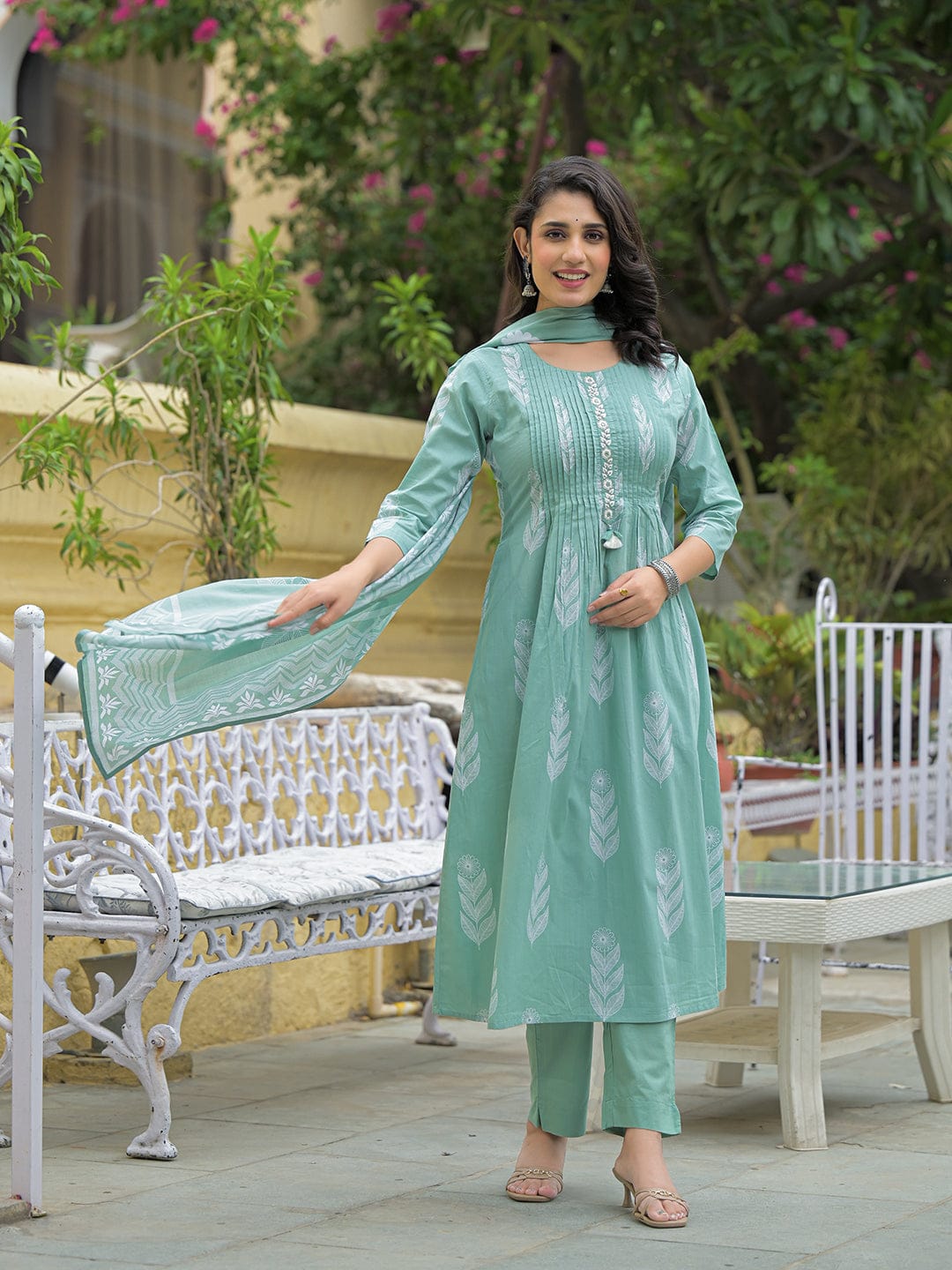 Mintleaf Aura Cotton Suit Set