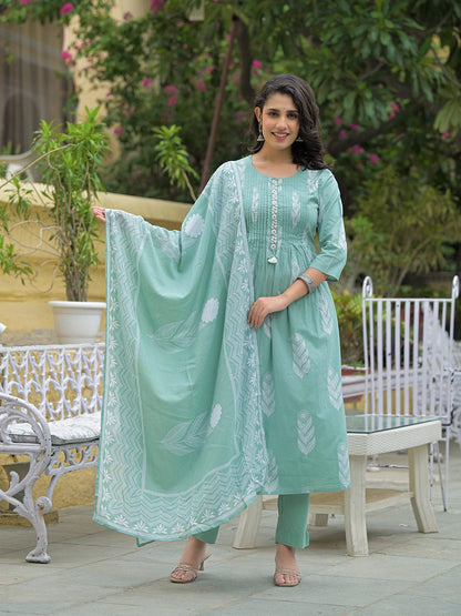 Mintleaf Aura Cotton Suit Set