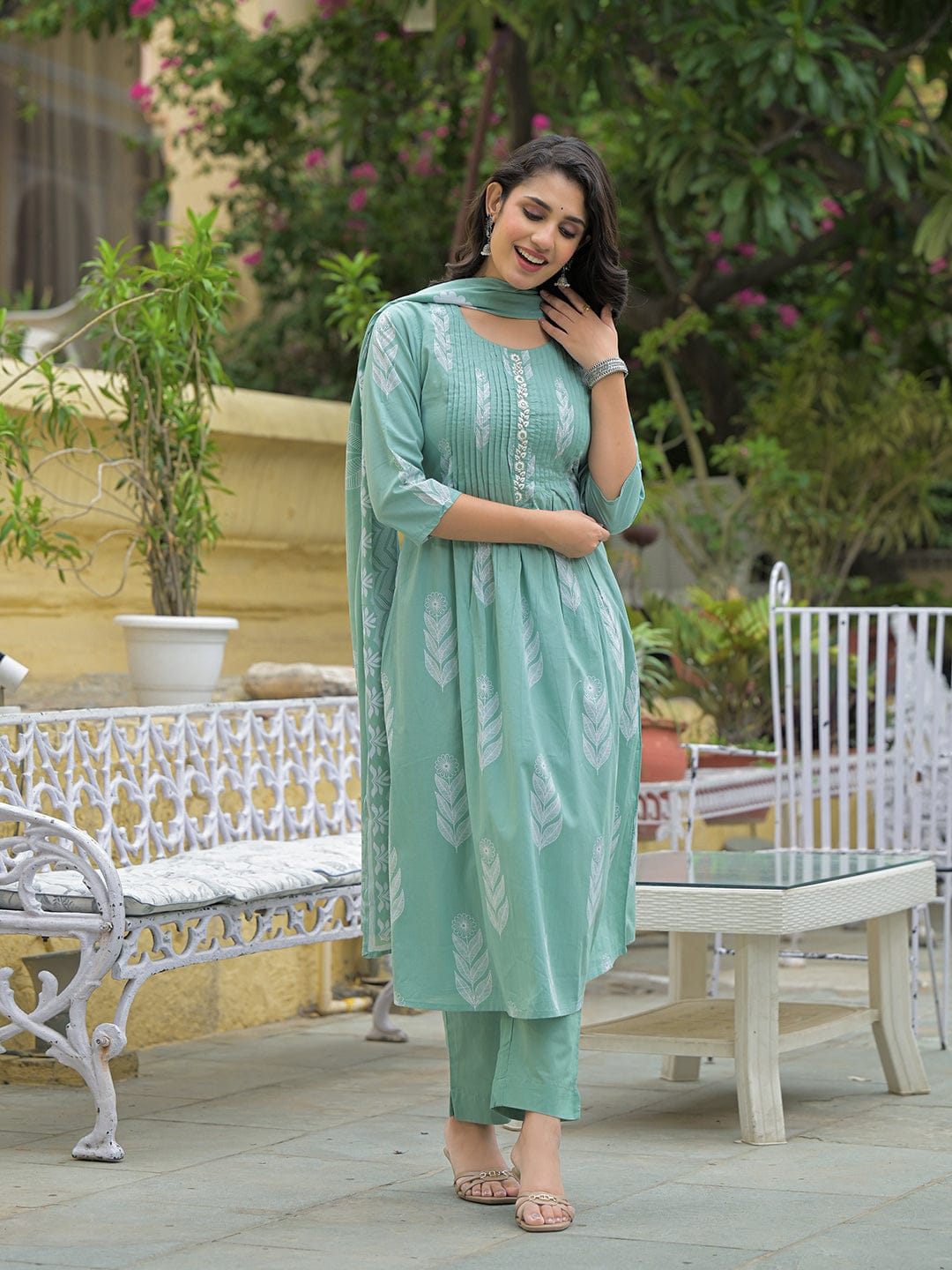 Mintleaf Aura Cotton Suit Set
