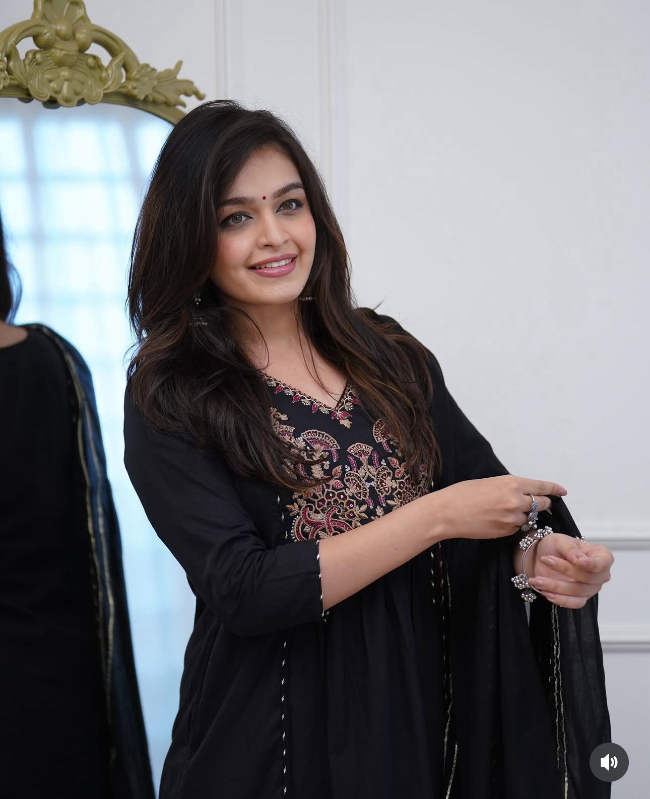 Noorika Midnight Ghera Cotton Suit Set