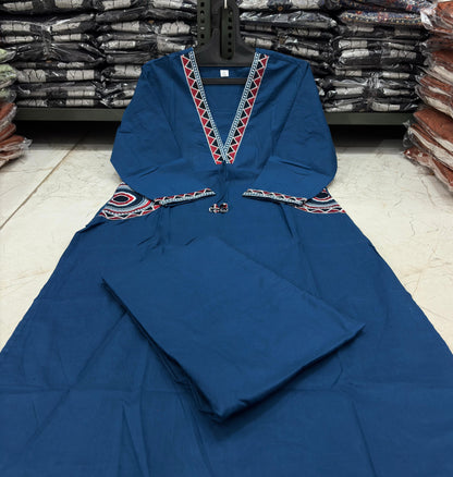 Anvika Royal Neel Kurti Pant Set