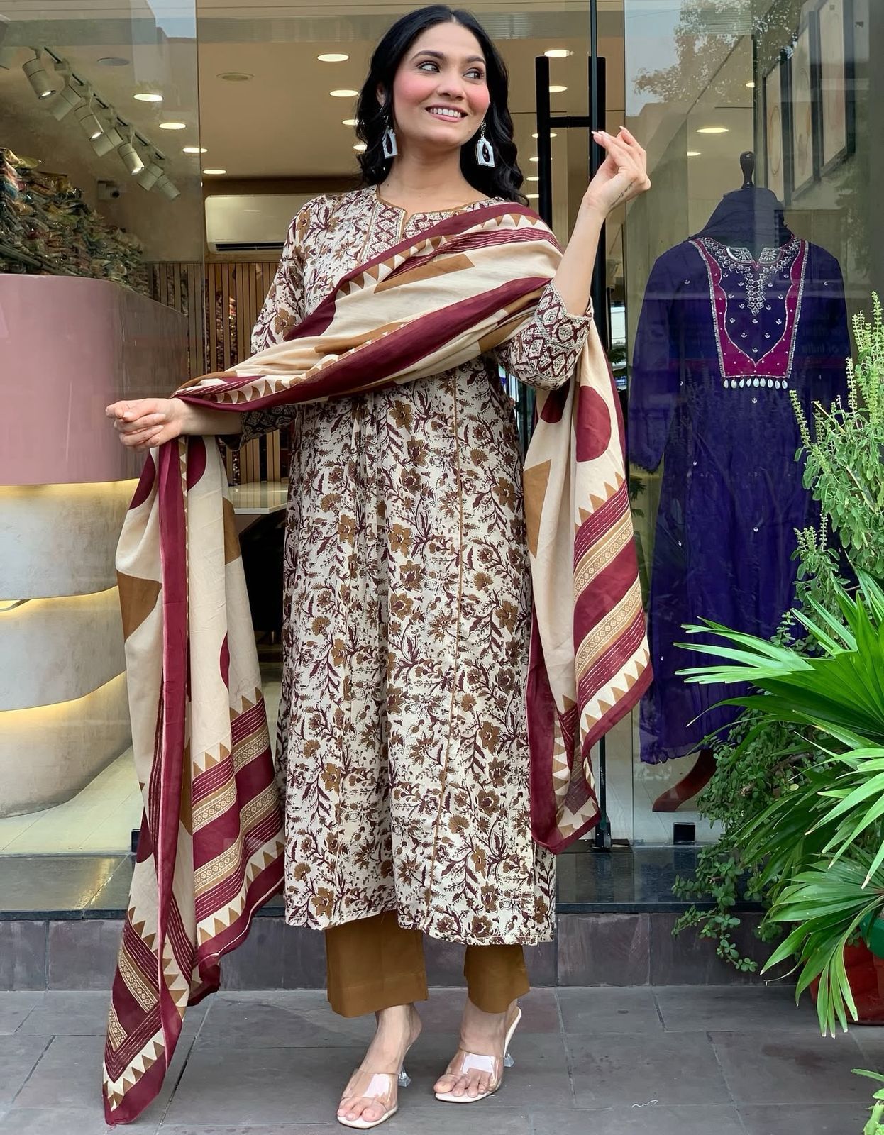 Saanjh Floral Fairytale Anarkali Set