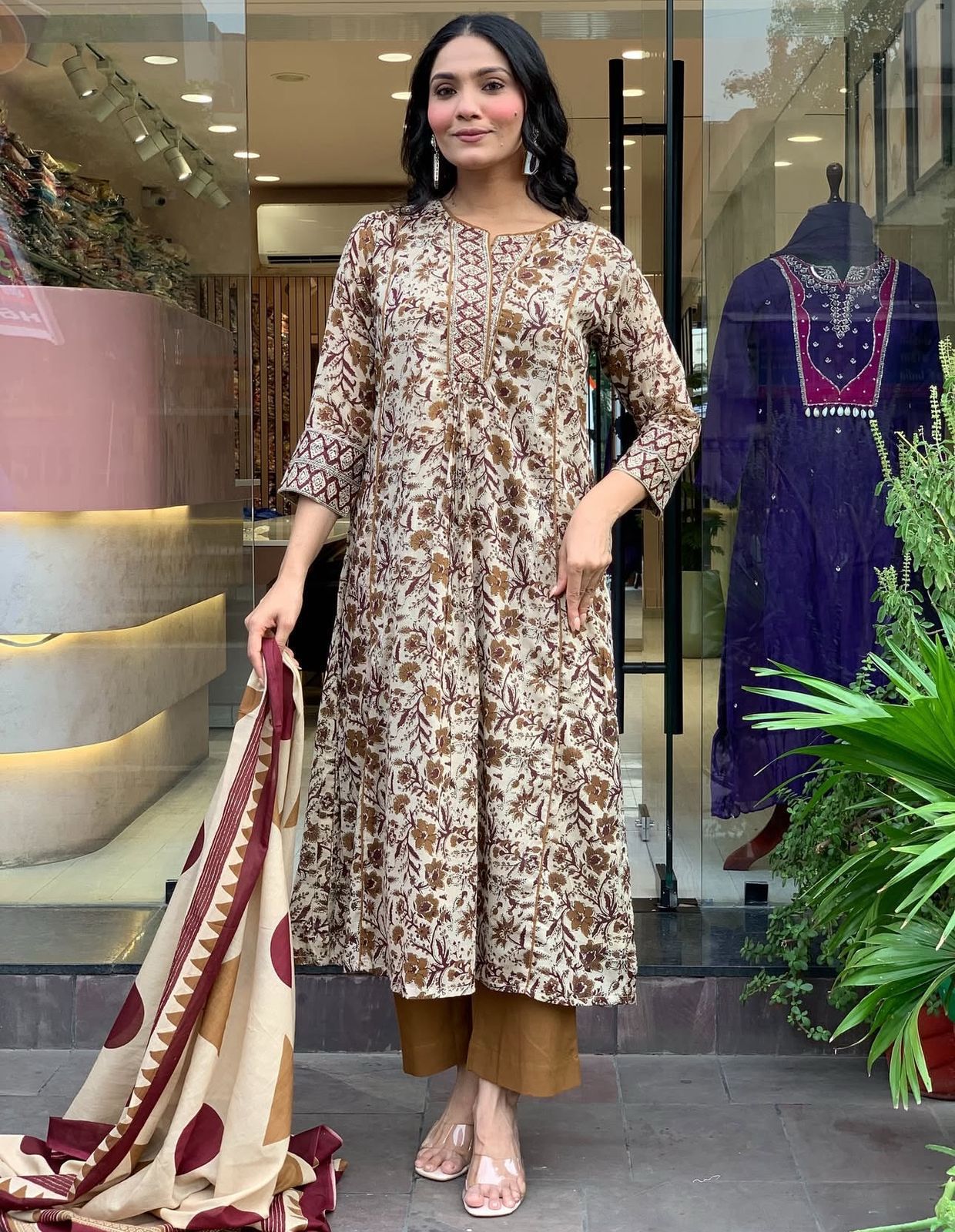 Saanjh Floral Fairytale Anarkali Set