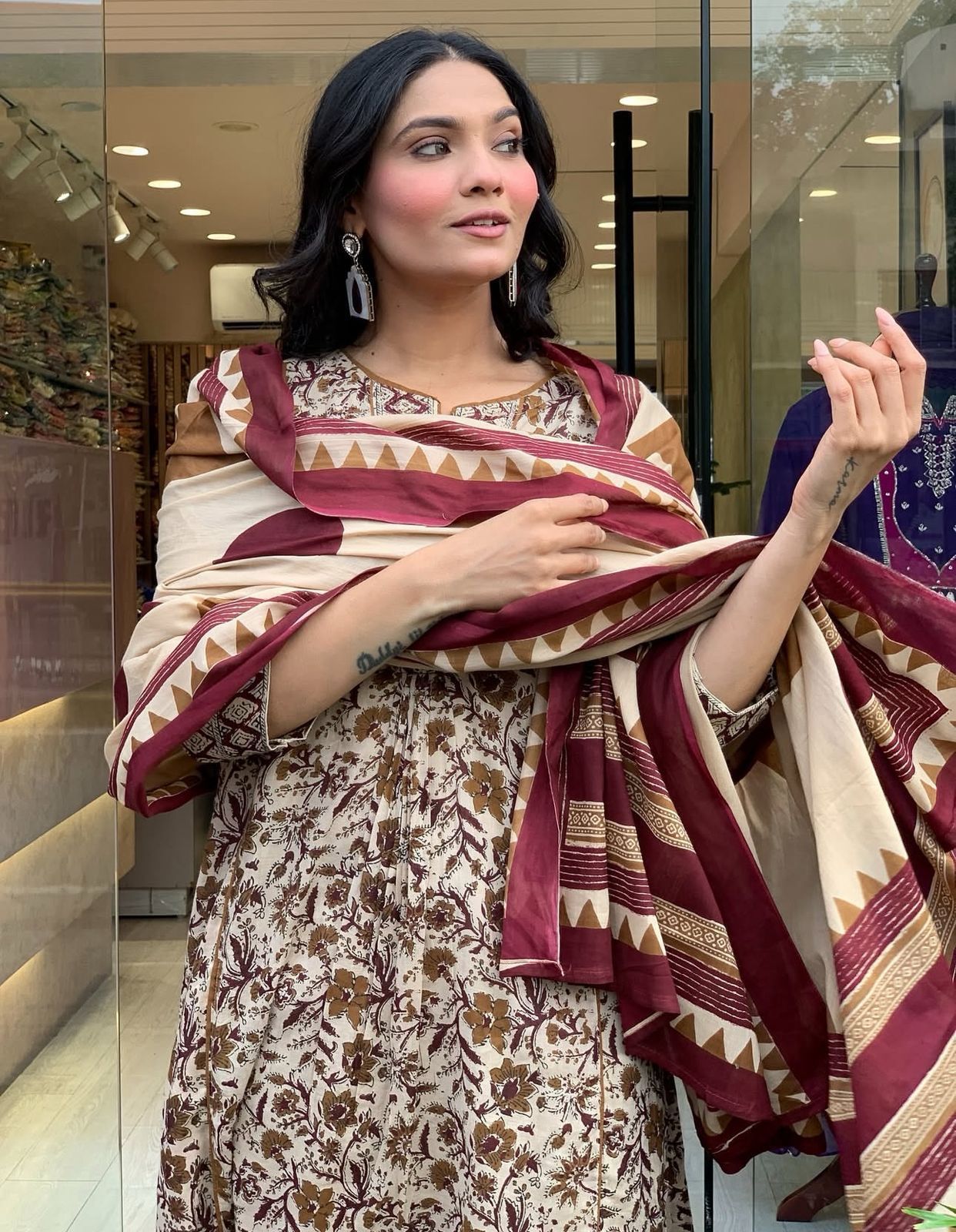 Saanjh Floral Fairytale Anarkali Set