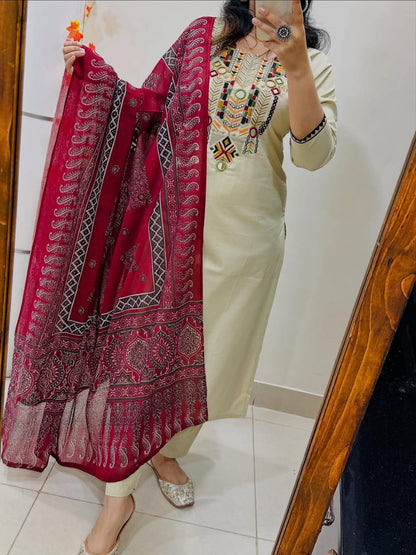 Aaradhya Mirror Work Suit Set