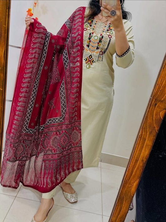 Aaradhya Mirror Work Suit Set